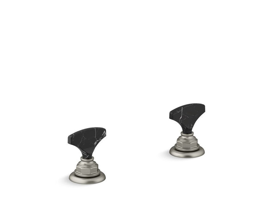 KOHLER K-98068-6NRO Artifacts Nero Marquina T-handle bathroom sink faucet handles
