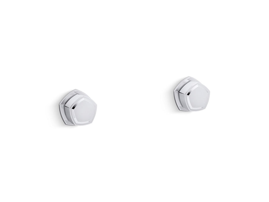 KOHLER K-T27013-9 Occasion Wall-mount bathroom sink faucet Knob handle trim, 1.2 gpm
