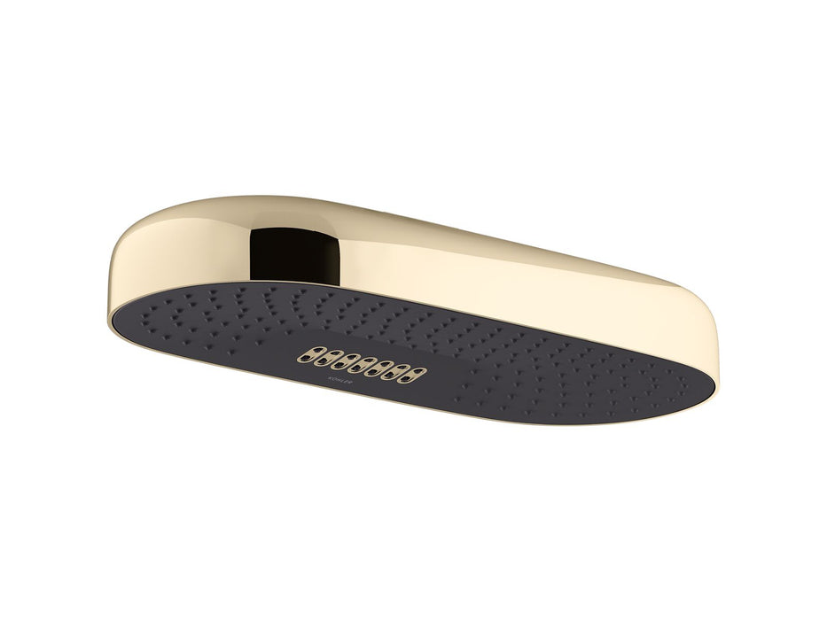 KOHLER Statement Oblong 18" two-function rainhead, 2.5 gpm
