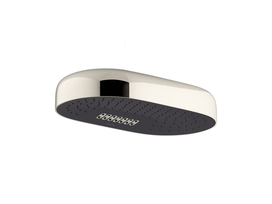 KOHLER Statement Oblong 14" two-function rainhead, 2.5 gpm