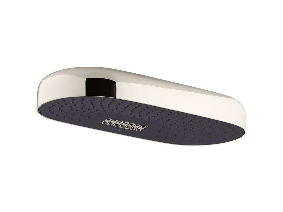 KOHLER Statement Oblong 18" two-function rainhead, 2.5 gpm