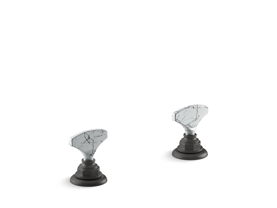 KOHLER K-98068-6HWL Artifacts Howlite T-handle bathroom sink faucet handles