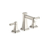 KOHLER K-27399-4N Riff Widespread bathroom sink faucet, 0.5 gpm