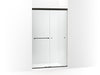 KOHLER K-707106-L Revel Sliding shower door, 76" H x 44-5/8 - 47-5/8" W, with 5/16" thick Crystal Clear glass
