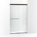KOHLER K-707106-L Revel Sliding shower door, 76" H x 44-5/8 - 47-5/8" W, with 5/16" thick Crystal Clear glass
