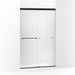 KOHLER K-707106-D3 Revel Sliding shower door, 76" H x 44-5/8 - 47-5/8" W, with 5/16" thick Frosted glass