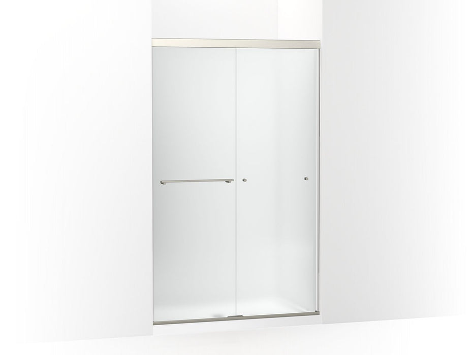 KOHLER K-707106-D3 Revel Sliding shower door, 76" H x 44-5/8 - 47-5/8" W, with 5/16" thick Frosted glass