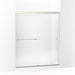 KOHLER K-707201-D3 Revel Sliding shower door, 70" H x 56-5/8 - 59-5/8" W, with 5/16" thick Frosted glass