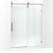 KOHLER K-701725-10L Artifacts 80-7/8" H sliding shower door with 3/8"-thick glass