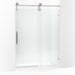 KOHLER K-701725-10L Artifacts 80-7/8" H sliding shower door with 3/8"-thick glass