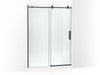 KOHLER K-701696-L Composed Sliding shower door, 78" H x 56-1/8 - 59-7/8" W, with 3/8" thick Crystal Clear glass