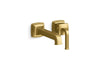 KOHLER K-26431-4 Riff Wall-mount single-handle bathroom sink faucet, 1.2 gpm