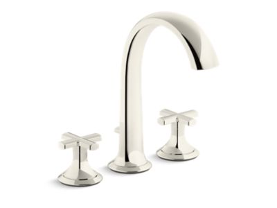 Kallista P25003-CR Script Deckmnt Bath Faucet Crss Hndl