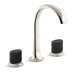 Kallista P25057-CMB Script Sink Faucet, Arch Spt, Blk Porc