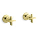 Kallista P24508-CR One Wall Mount Bath Set, Cross Handle