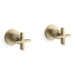 Kallista P24508-CR One Wall Mount Bath Set, Cross Handle