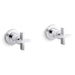 Kallista P24508-CR One Wall Mount Bath Set, Cross Handle