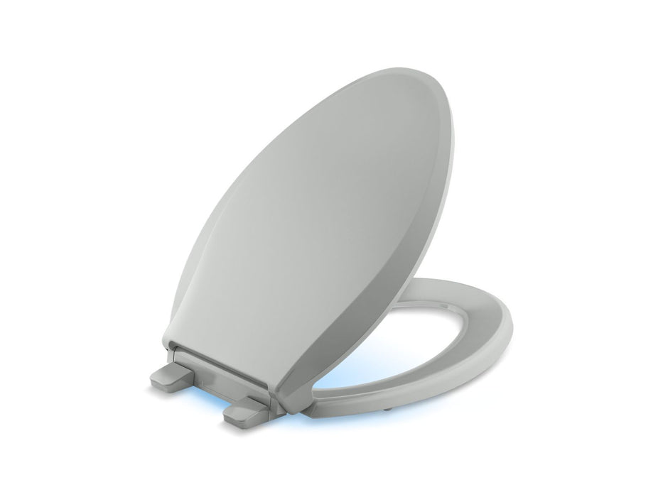 KOHLER K-75796-RL Cachet Nightlight ReadyLatch Quiet-Close elongated toilet seat