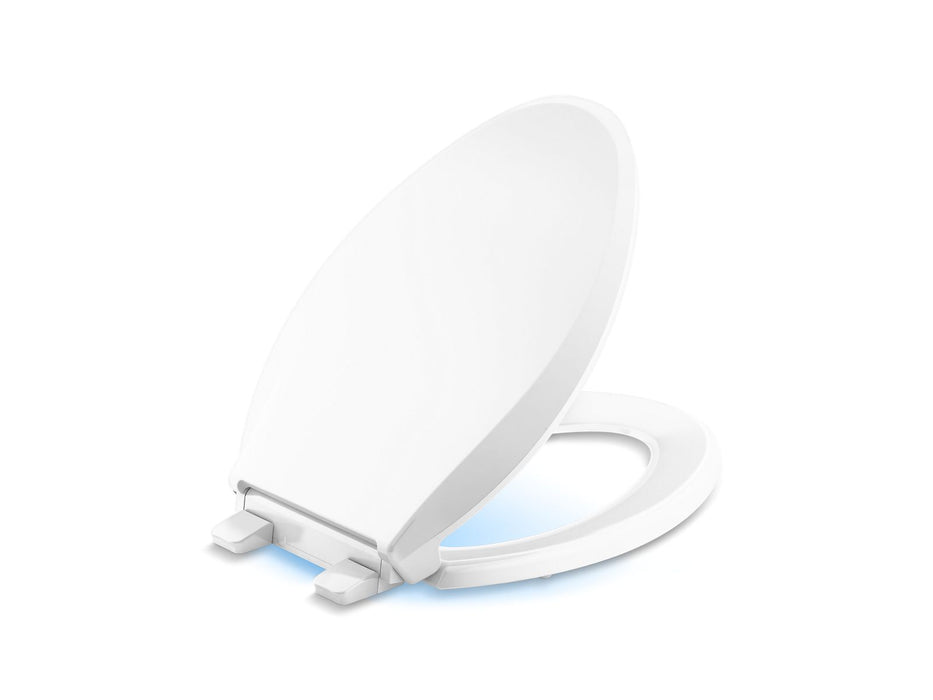 KOHLER K-75796-RL Cachet Nightlight ReadyLatch Quiet-Close elongated toilet seat