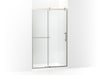 KOHLER K-709082-10L Rely 77" H sliding shower door with 3/8"-thick glass