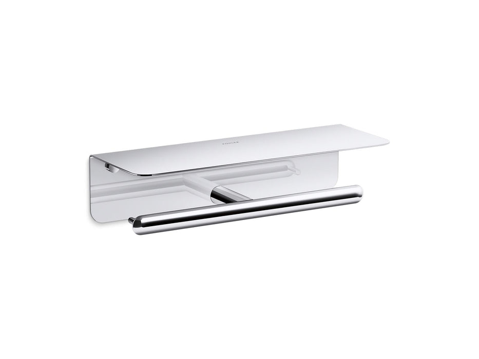 KOHLER Kumin Covered double toilet paper holder
