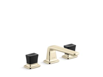 Kallista P24705-CB Per Se Sink Faucet, Black Crystal Knob