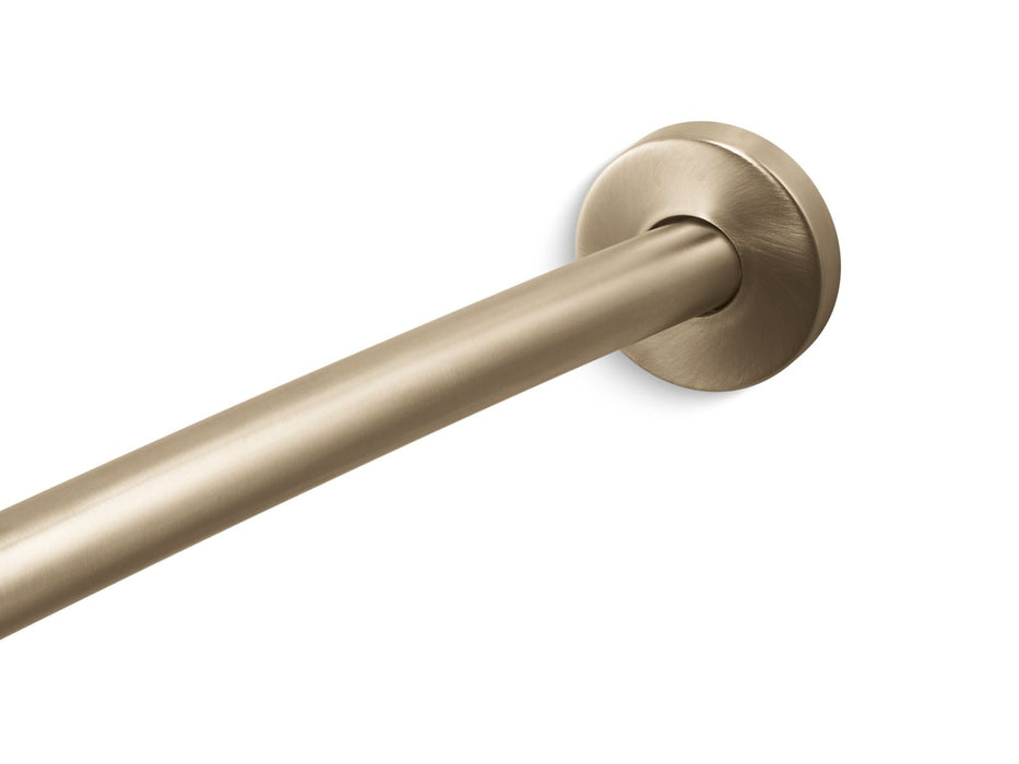 KOHLER Expanse Contemporary design curved shower rod