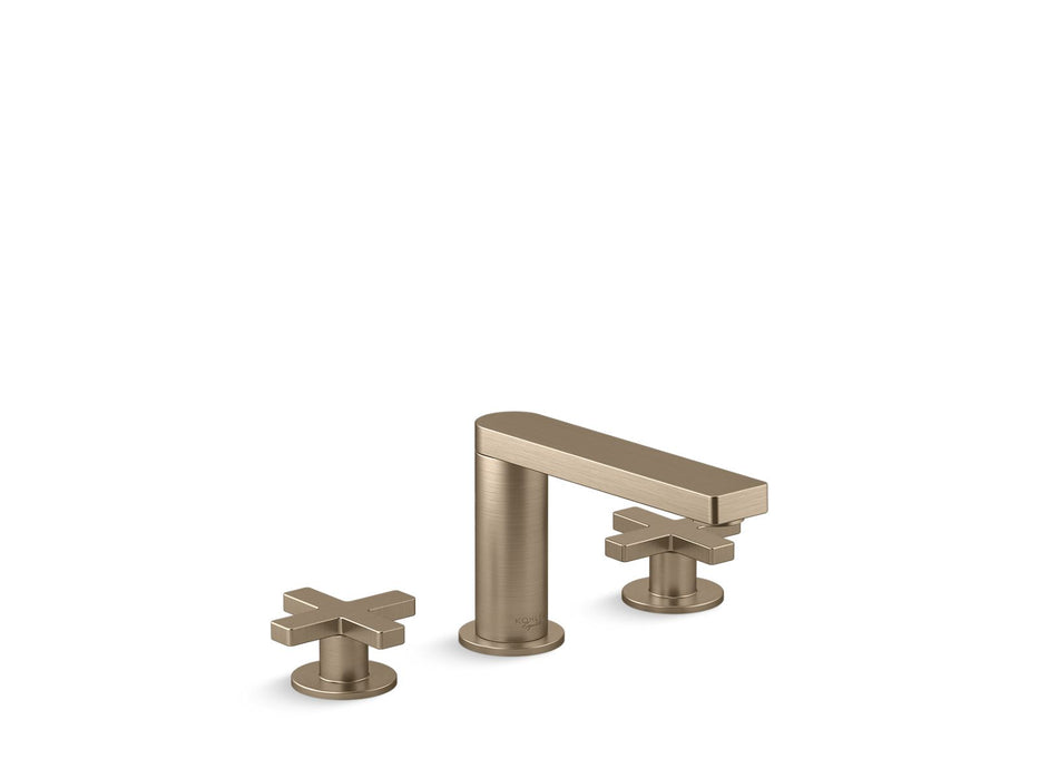 KOHLER K-73060-3 Composed Widespread bathroom sink faucet with Cross handles, 1.2 gpm