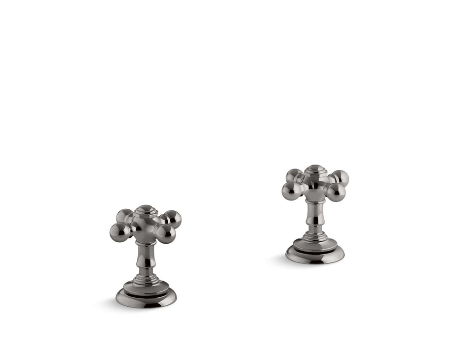 KOHLER K-T98071-3 Artifacts Deck-mount bath faucet handle trim with Cross design