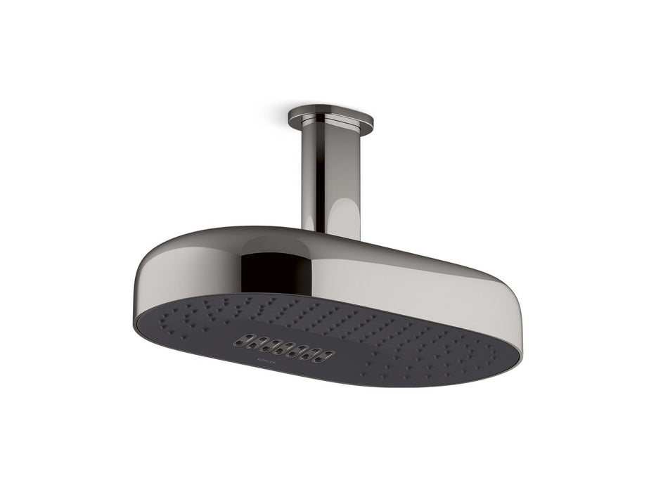 KOHLER Statement Oblong 14" two-function rainhead, 2.5 gpm