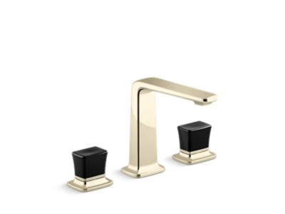 Kallista P29383-CB Per Se Sink Faucet, Tall, Black Cr Knob