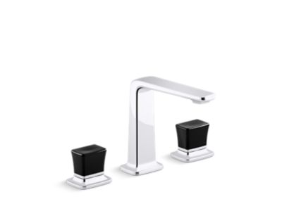 Kallista P29383-CB Per Se Sink Faucet, Tall, Black Cr Knob