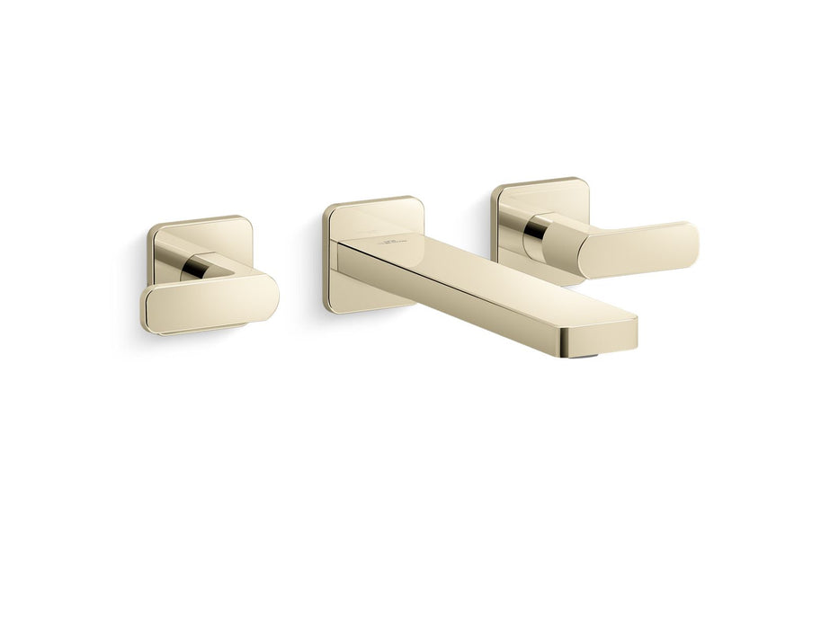 KOHLER K-T27120-4 Parallel Wall-mount bathroom sink faucet trim, 1.2 gpm