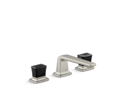 Kallista P24705-CB Per Se Sink Faucet, Black Crystal Knob