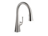 KOHLER K-22062 Graze Pull-down kitchen sink faucet with three-function sprayhead