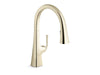 KOHLER K-22062 Graze Pull-down kitchen sink faucet with three-function sprayhead