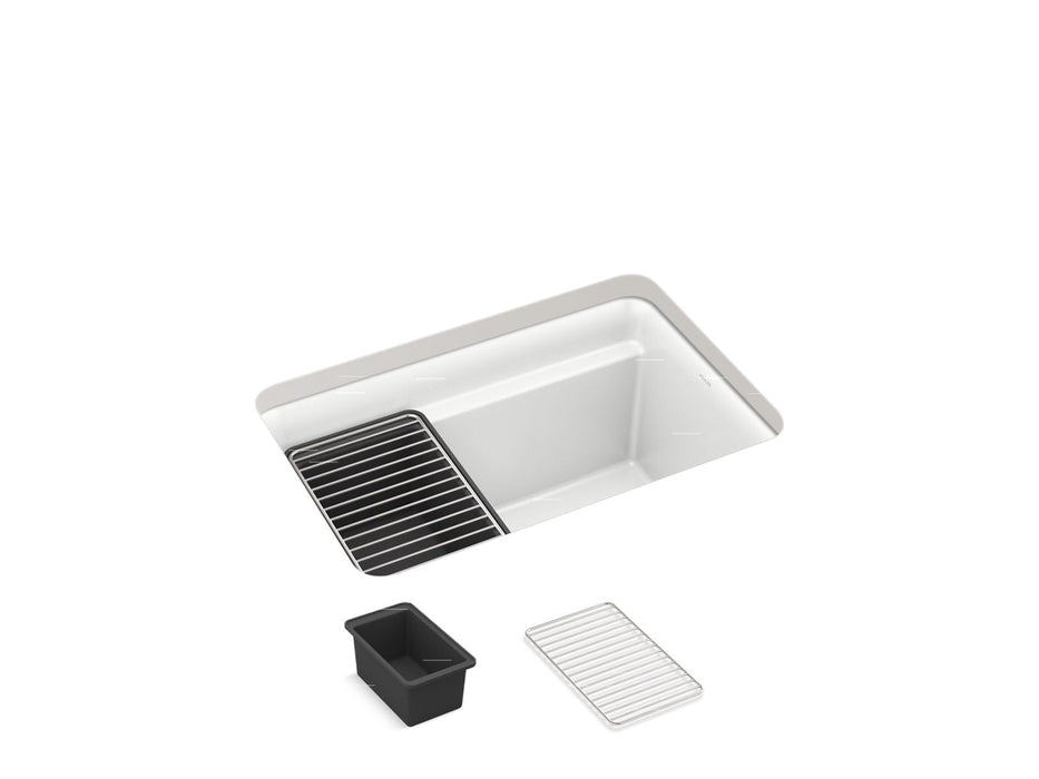 KOHLER K-27787 Cairn 27-1/2" undermount single-bowl utility sink