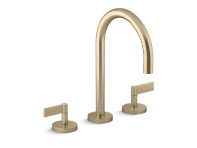 Kallista P24490-LV One Basin Set, Gooseneck, Lever Handle