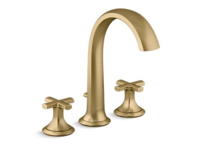 Kallista P25003-CR Script Deckmnt Bath Faucet Crss Hndl