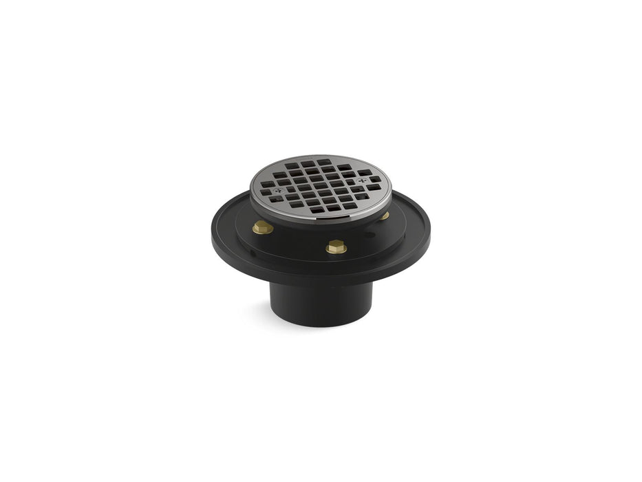 KOHLER K-22671 Clearflo Round brass tile-in shower drain