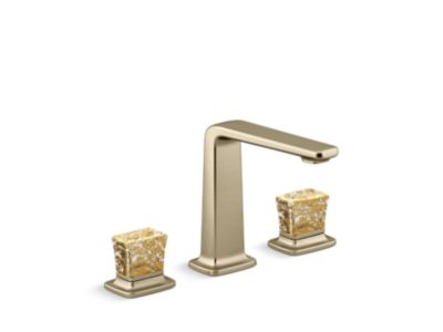 Kallista P29383-GF Per Se Sink Faucet, Tall, Gold Fl Knob