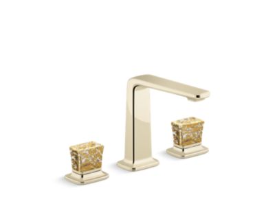 Kallista P29383-GF Per Se Sink Faucet, Tall, Gold Fl Knob