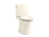 Veil Two-piece elongated toilet with skirted trapway, 1.28 gpf