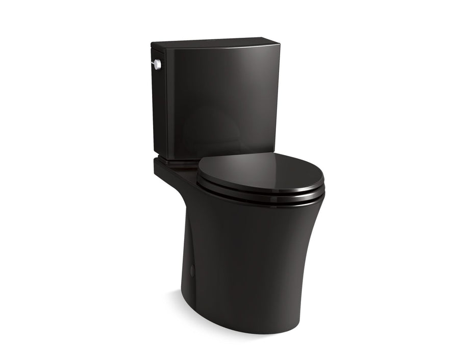Veil Two-piece elongated toilet with skirted trapway, 1.28 gpf