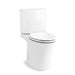 Veil Two-piece elongated toilet with skirted trapway, 1.28 gpf
