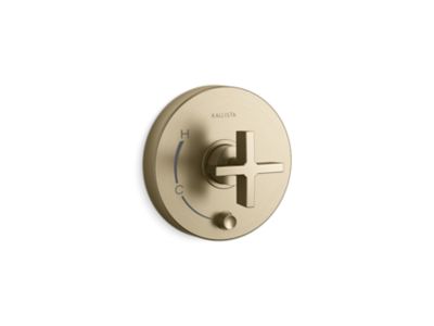 Kallista P24416-CR One Pb Shower Trim W/Divrt, Cross Hdl