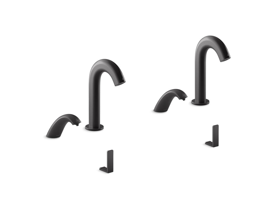 KOHLER K-181032-BB1 Oblo Curve Touchless lavatory faucets and soap dispensers for Constellation lavatory system, 0.5 gpm