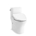 KOHLER Spacity™ Hidden cord one-piece compact elongated toilet with skirted trapway, 1.28 gpf