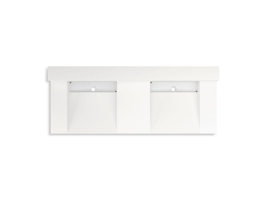 KOHLER K-81025-BSS Constellation 60" wall-mount basin lavatory system with backsplash