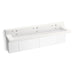 KOHLER K-81028-BPW Constellation 90" wall-mount trough lavatory system with backsplash